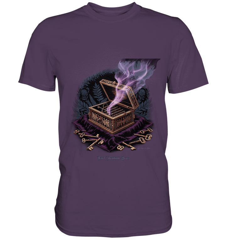 Pandoras Schlüssel - Die düstere Truhe der verlorenen Geheimnisse - Premium Shirt | Unisex - Shirts | Dark Shadows Arts