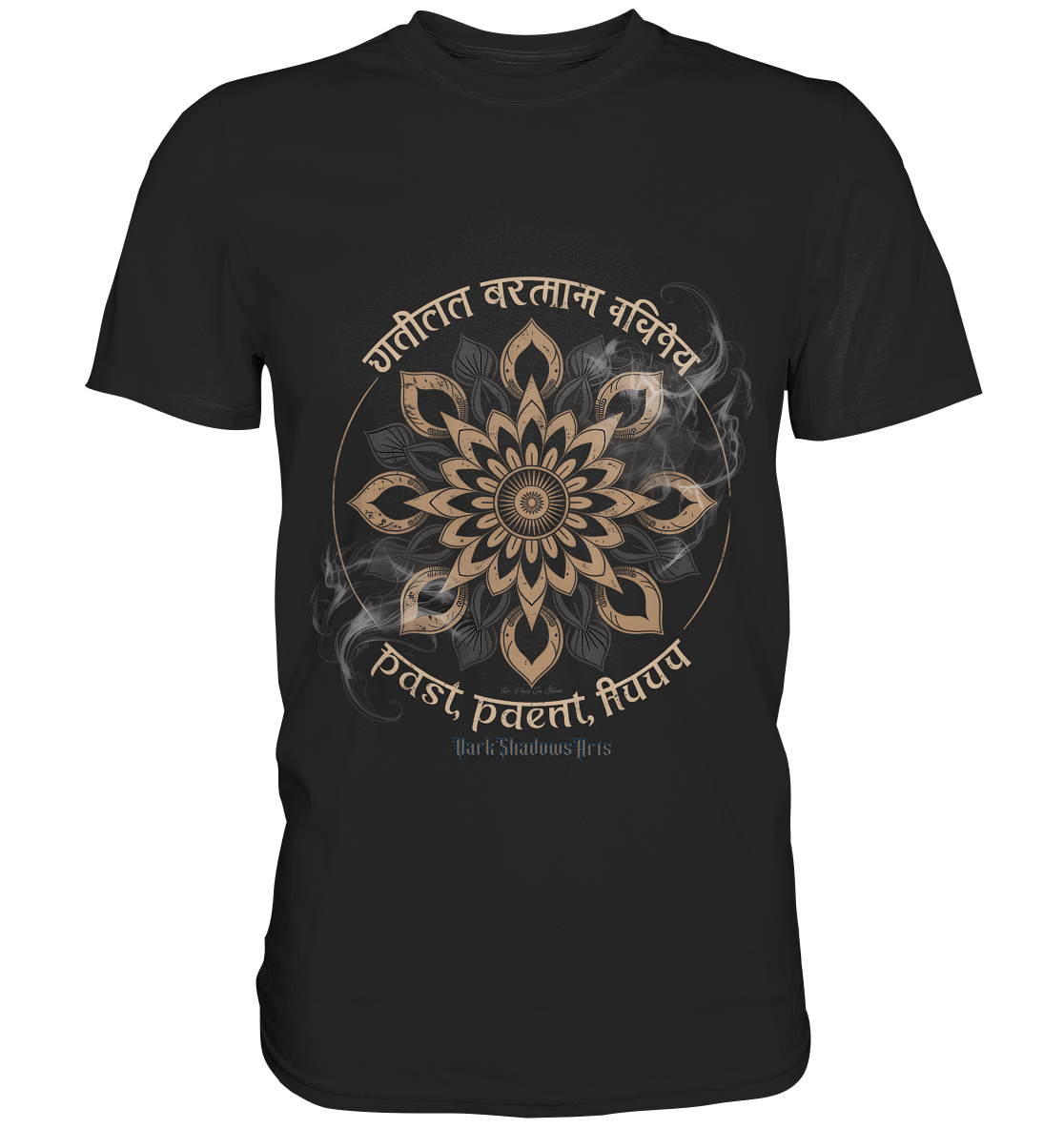 Past Present Future - Mystische Mandala - Symbolik der Zeit - Premium Shirt | Unisex - Shirts | Dark Shadows Arts