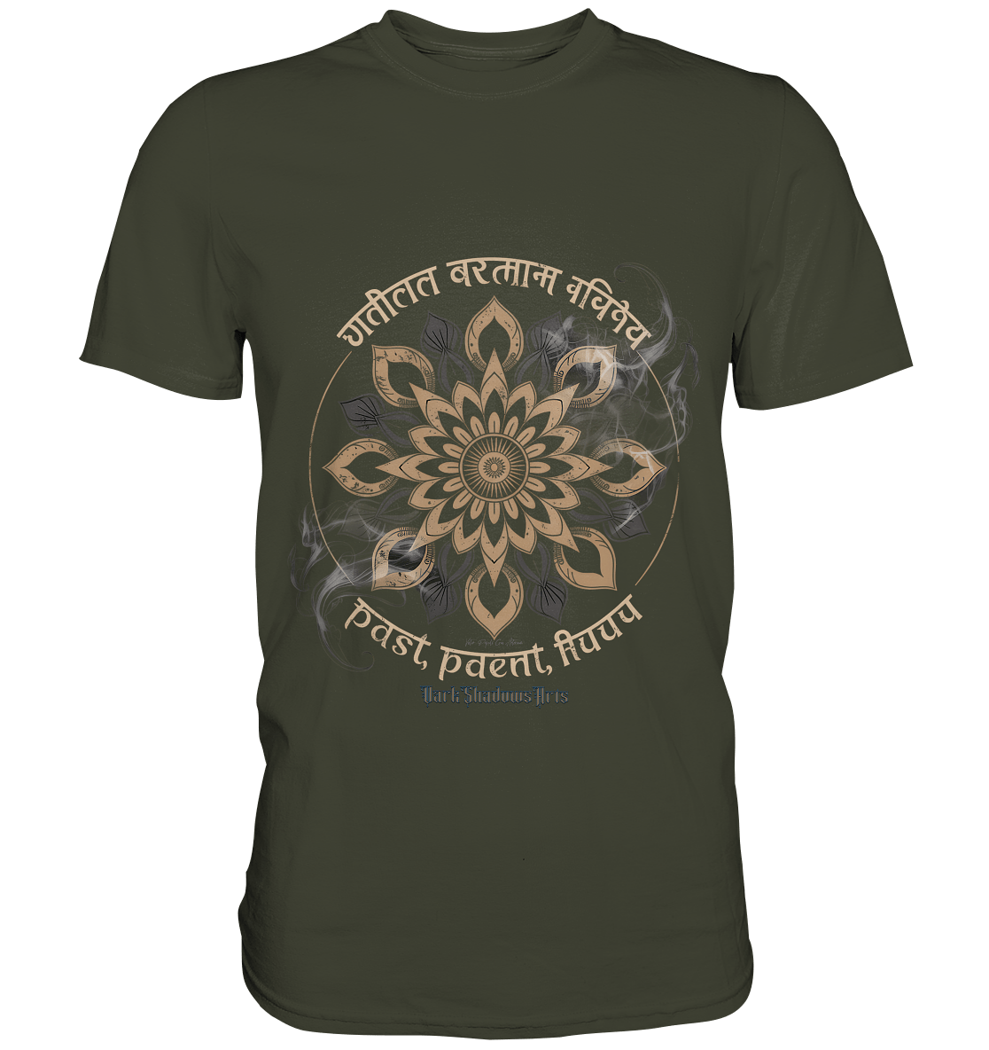 Past Present Future - Mystische Mandala - Symbolik der Zeit - Premium Shirt | Unisex - Shirts | Dark Shadows Arts