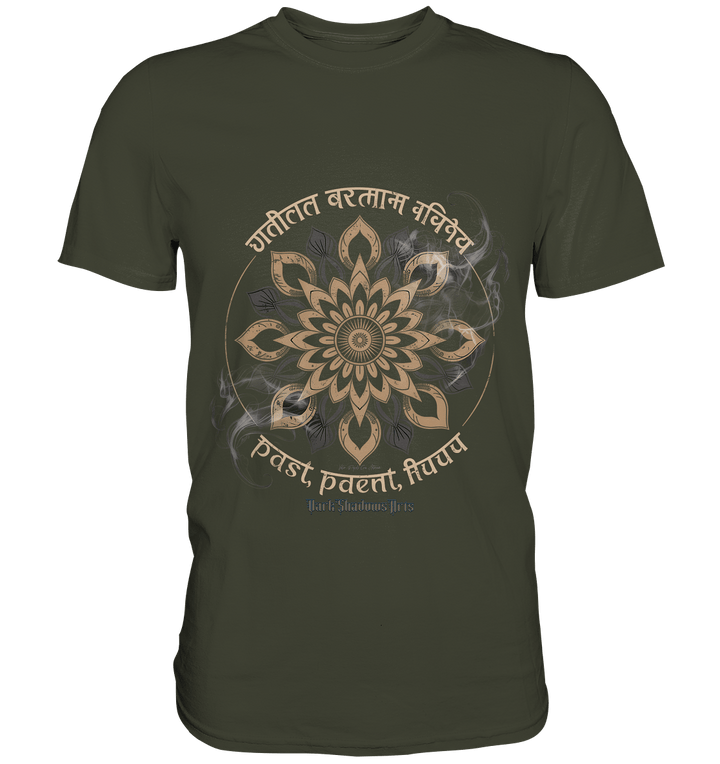 Past Present Future - Mystische Mandala - Symbolik der Zeit - Premium Shirt | Unisex - Shirts | Dark Shadows Arts