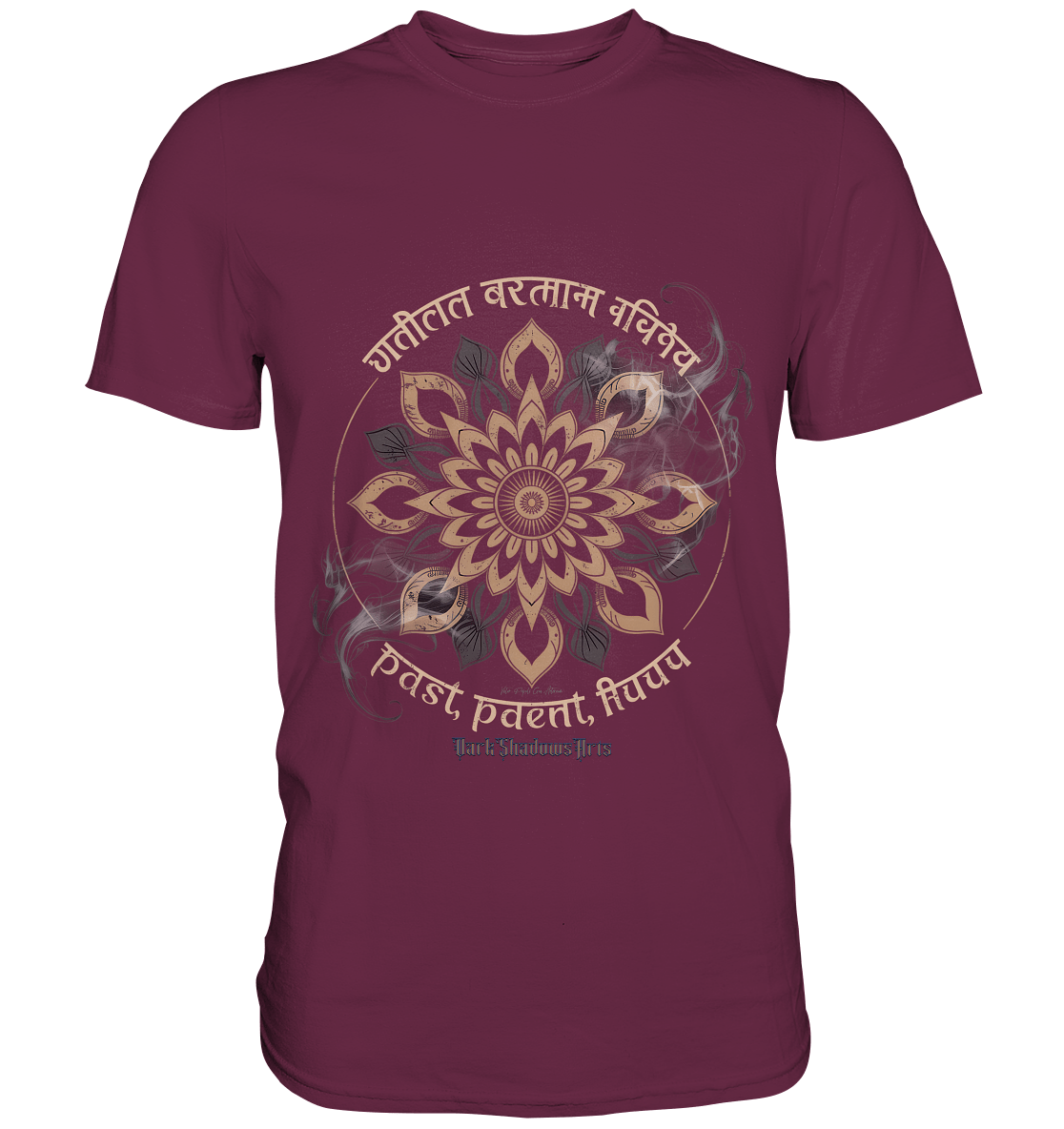 Past Present Future - Mystische Mandala - Symbolik der Zeit - Premium Shirt | Unisex - Shirts | Dark Shadows Arts