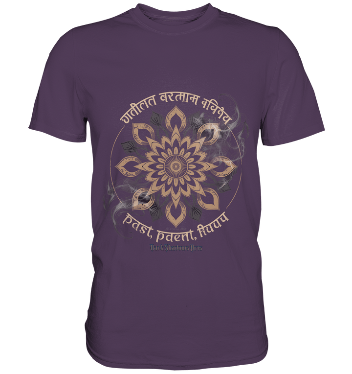 Past Present Future - Mystische Mandala - Symbolik der Zeit - Premium Shirt | Unisex - Shirts | Dark Shadows Arts
