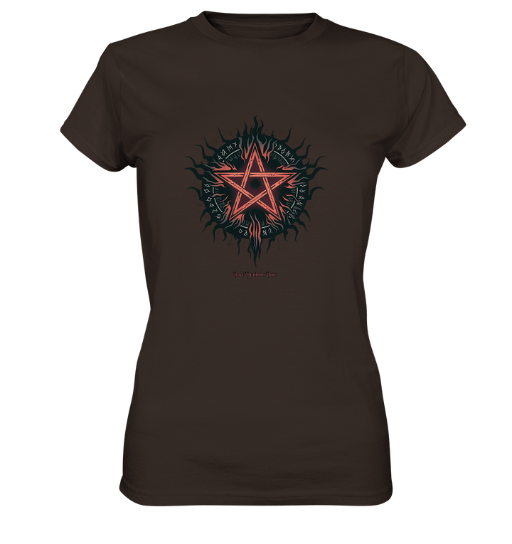 Pentagram mit Runen - Mystik & Okkulte Kräfte - Ladies Premium Shirt | Lady - Shirts | Dark Shadows Arts