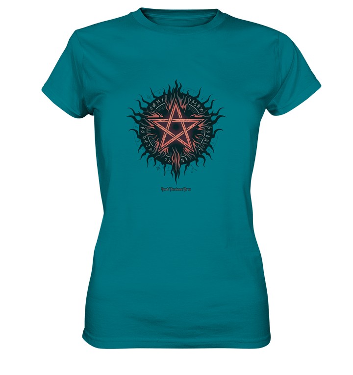 Pentagram mit Runen - Mystik & Okkulte Kräfte - Ladies Premium Shirt | Lady - Shirts | Dark Shadows Arts