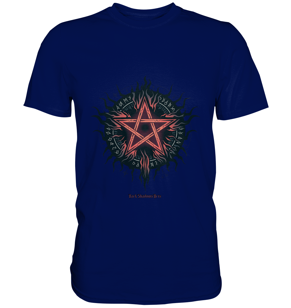 Pentagram mit Runen - Mystik & Okkulte Kräfte - Premium Shirt | Unisex - Shirts | Dark Shadows Arts