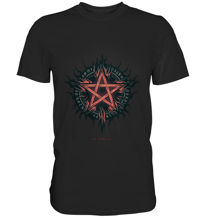 Pentagram mit Runen - Mystik & Okkulte Kräfte - Premium Shirt | Unisex - Shirts | Dark Shadows Arts
