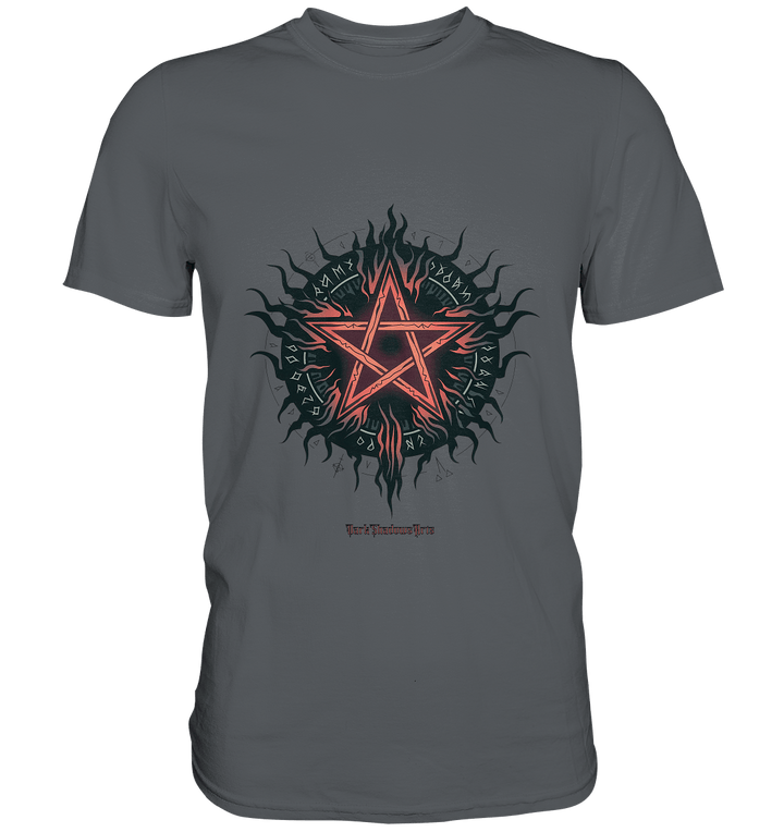 Pentagram mit Runen - Mystik & Okkulte Kräfte - Premium Shirt | Unisex - Shirts | Dark Shadows Arts