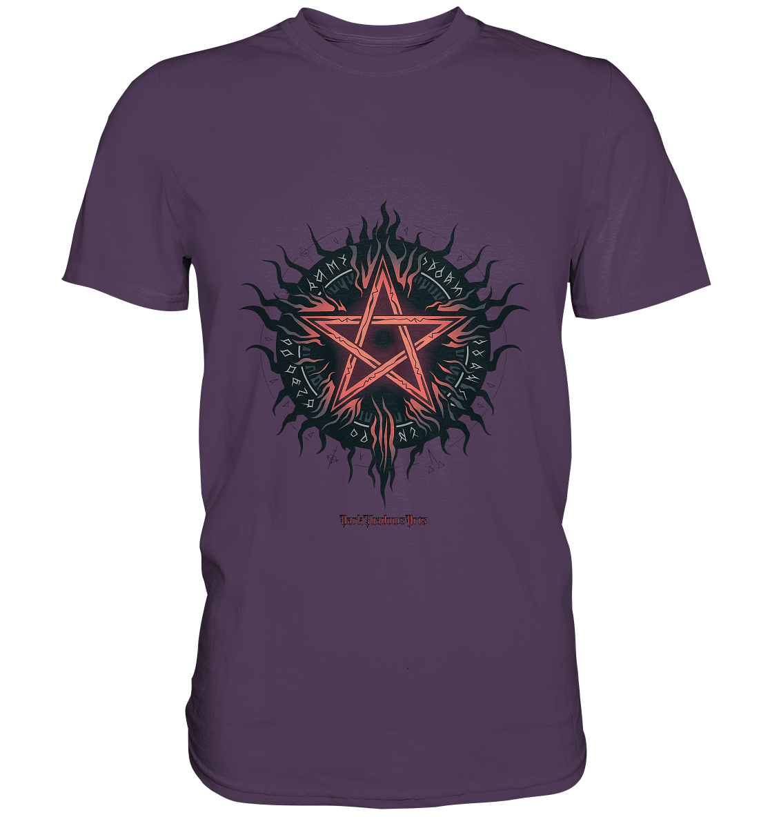 Pentagram mit Runen - Mystik & Okkulte Kräfte - Premium Shirt | Unisex - Shirts | Dark Shadows Arts