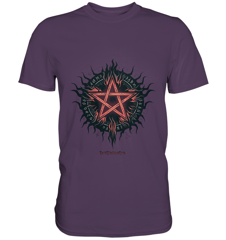 Pentagram mit Runen - Mystik & Okkulte Kräfte - Premium Shirt | Unisex - Shirts | Dark Shadows Arts