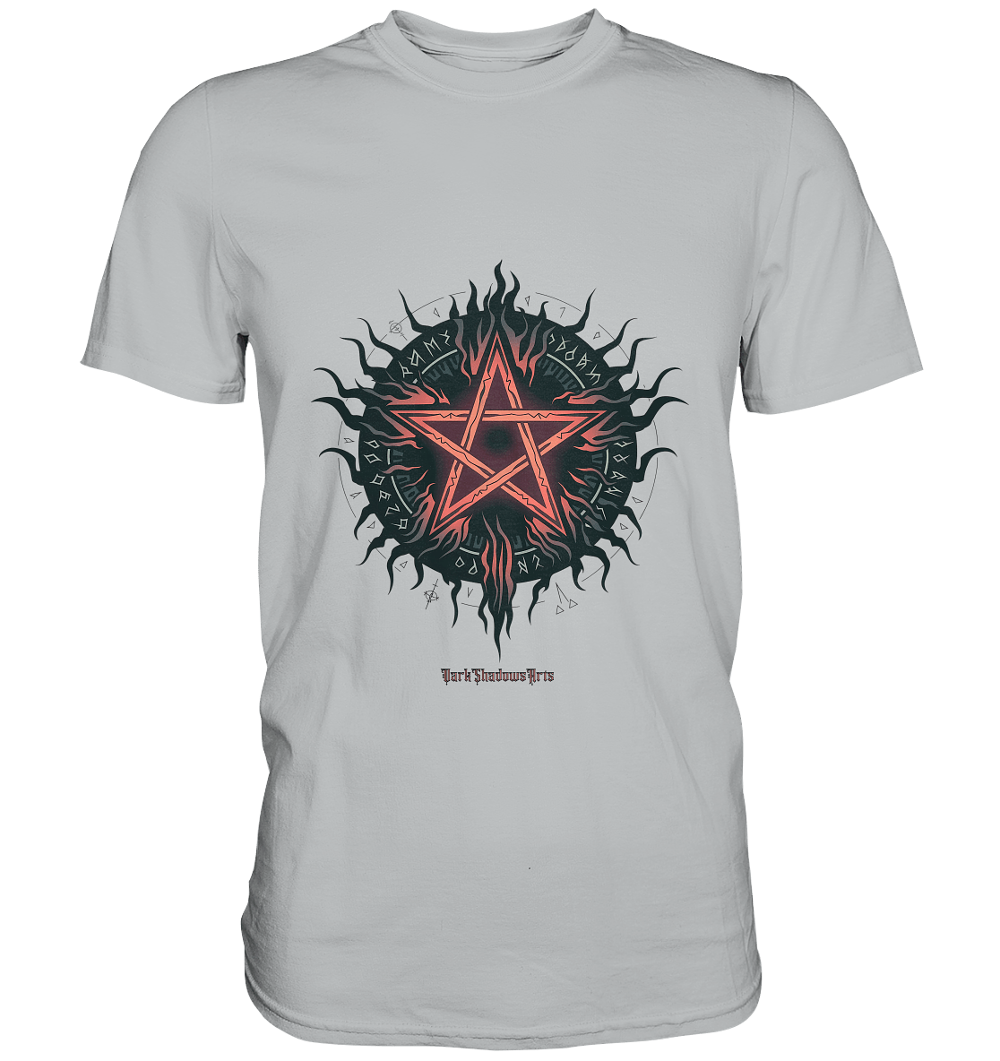 Pentagram mit Runen - Mystik & Okkulte Kräfte - Premium Shirt | Unisex - Shirts | Dark Shadows Arts