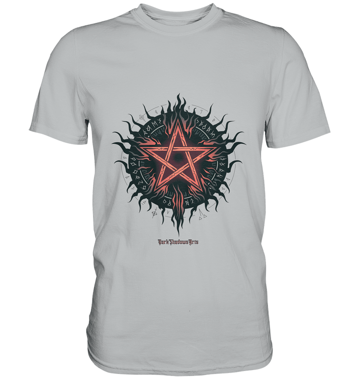 Pentagram mit Runen - Mystik & Okkulte Kräfte - Premium Shirt | Unisex - Shirts | Dark Shadows Arts