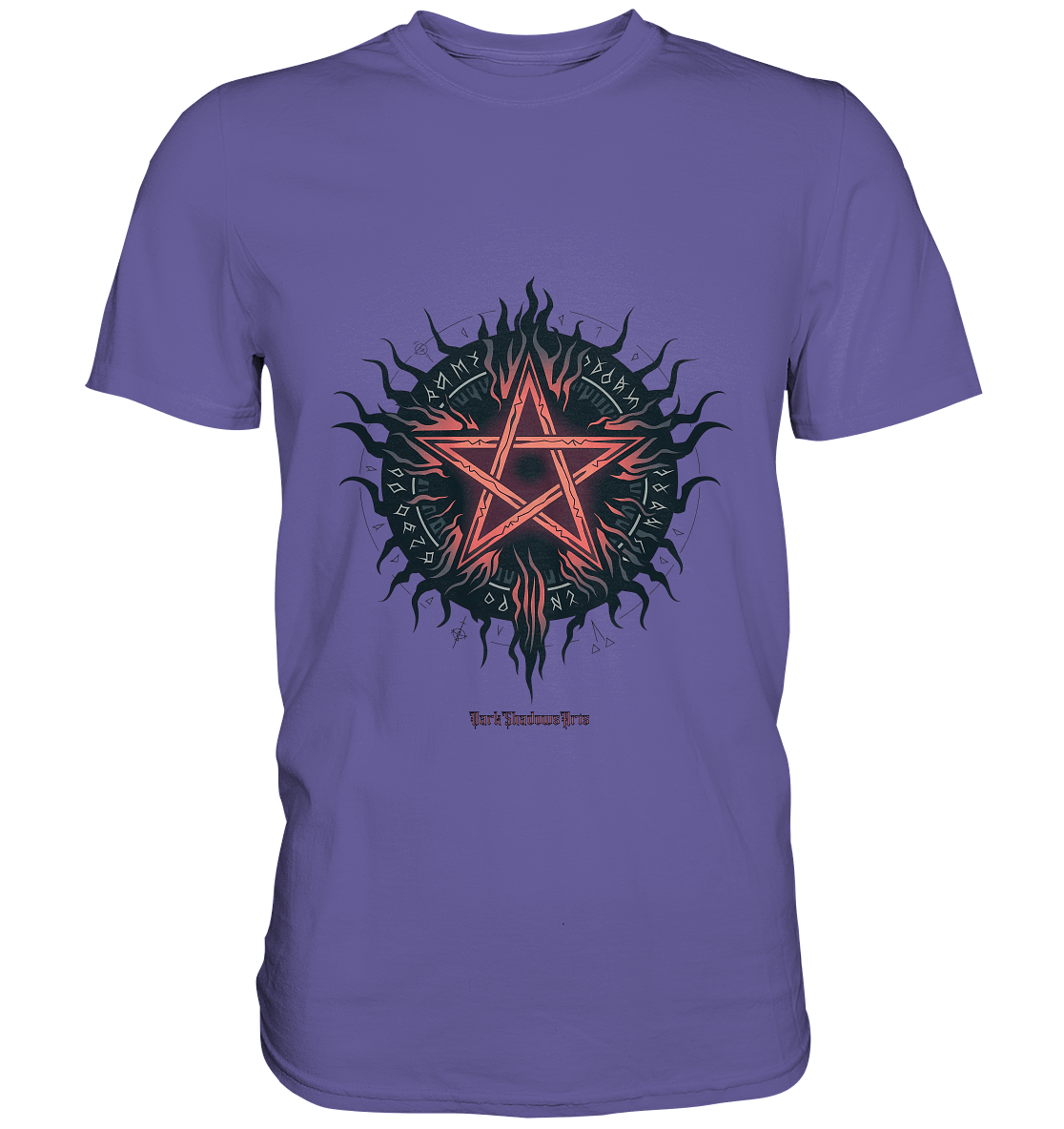 Pentagram mit Runen - Mystik & Okkulte Kräfte - Premium Shirt | Unisex - Shirts | Dark Shadows Arts