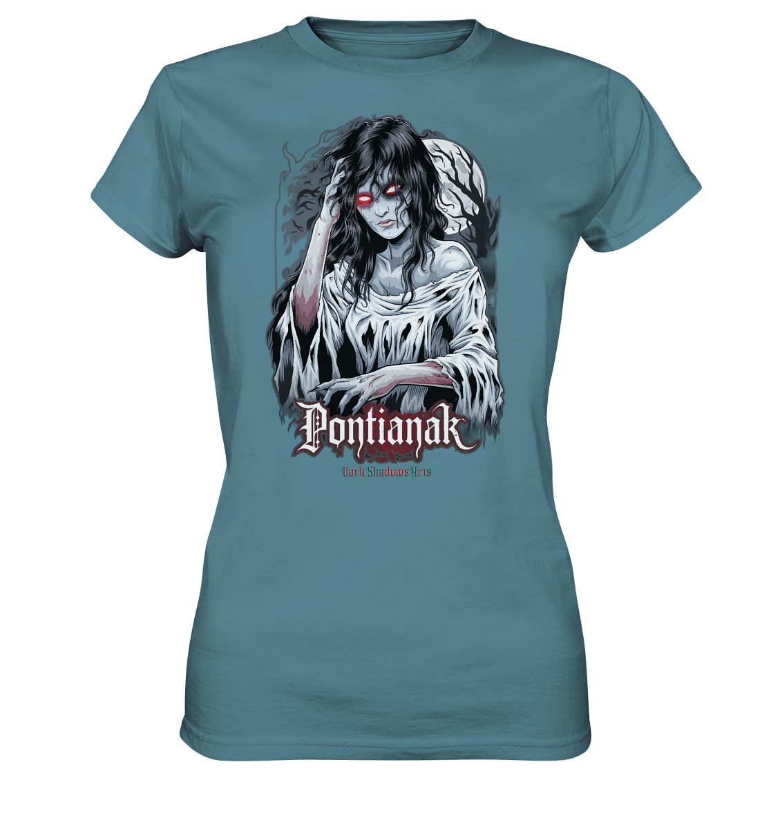 Pontianak Dark Shadows Emergence - Ladies Premium Shirt | Lady - Shirts | Dark Shadows Arts