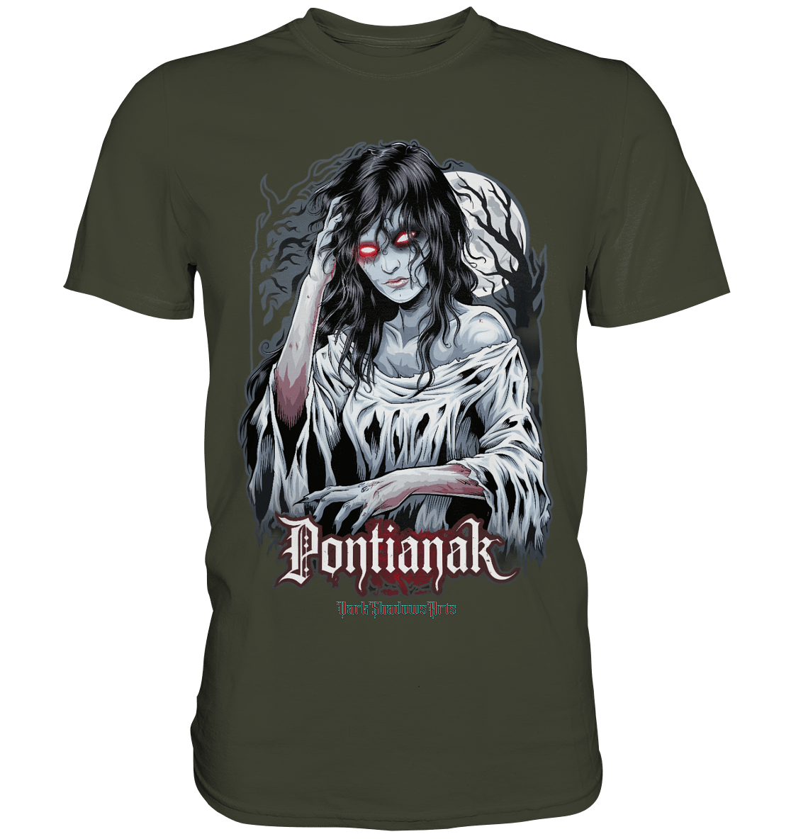 Pontianak Dark Shadows Emergence - Premium Shirt | Unisex - Shirts | Dark Shadows Arts