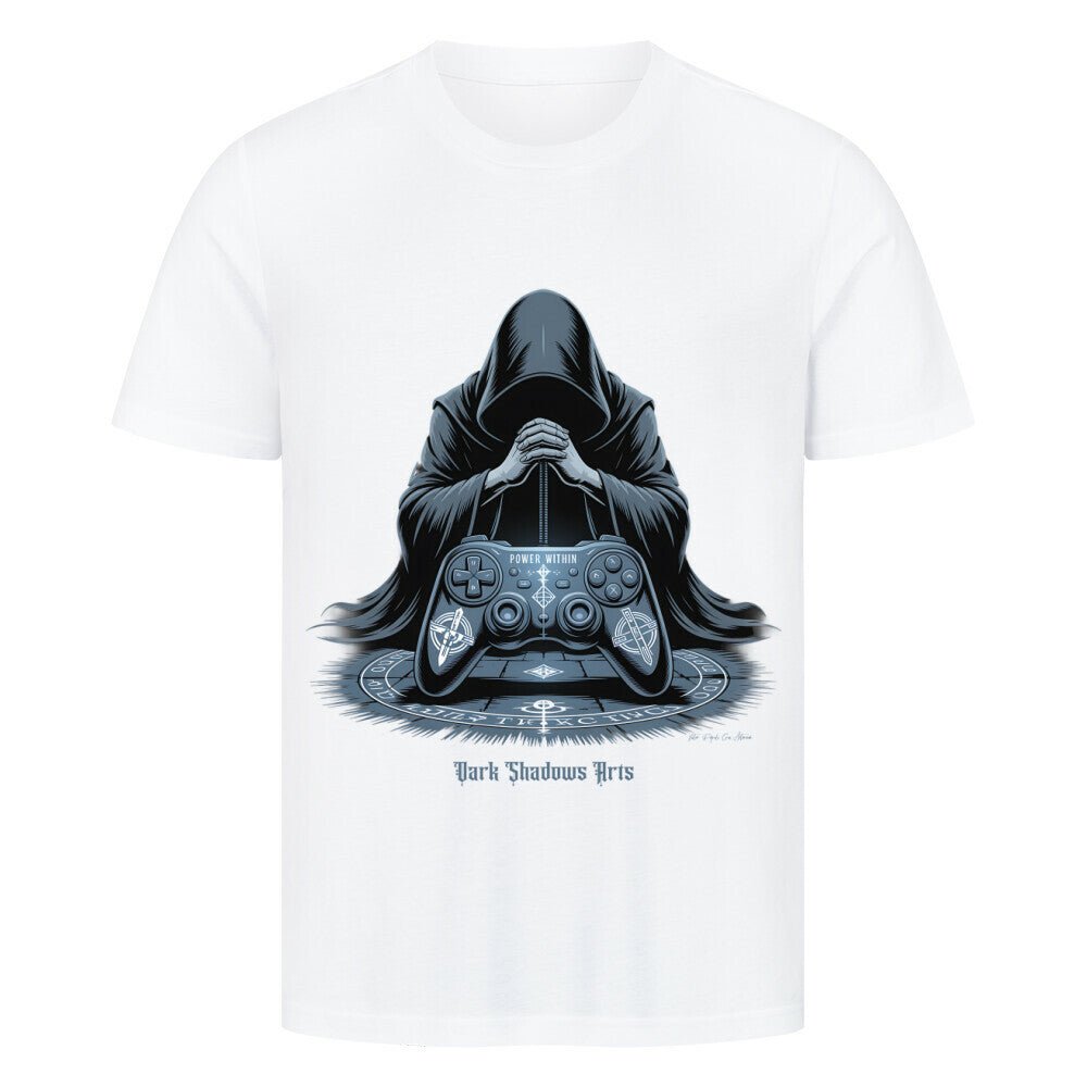 Power Within – Gaming Ritual & Okkulter Controller - Kult – HigherBlanks Premium T-Shirt | T-Shirt | Dark Shadows Arts