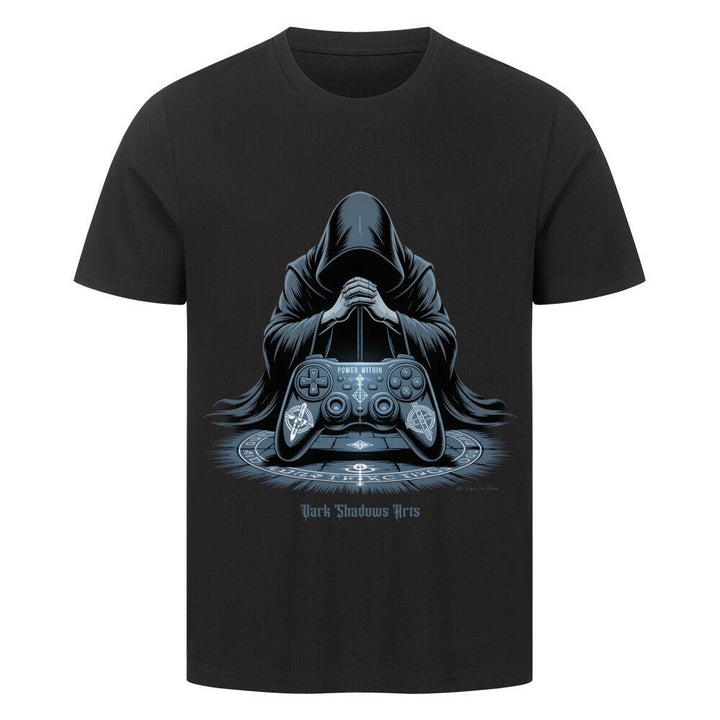 Power Within – Gaming Ritual & Okkulter Controller - Kult – HigherBlanks Premium T-Shirt | T-Shirt | Dark Shadows Arts