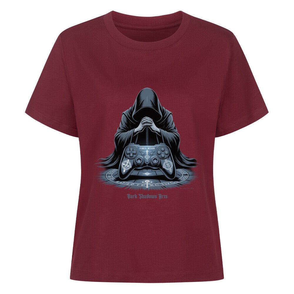 Power Within – Gaming Ritual & Okkulter Controller - Kult – Premium Organic Shirt Women | T-Shirt | Dark Shadows Arts