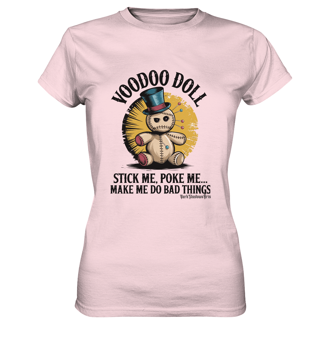 Quirky Voodoo Doll Edgy and Mysterious Charm - Ladies Premium Shirt | Lady - Shirts | Dark Shadows Arts