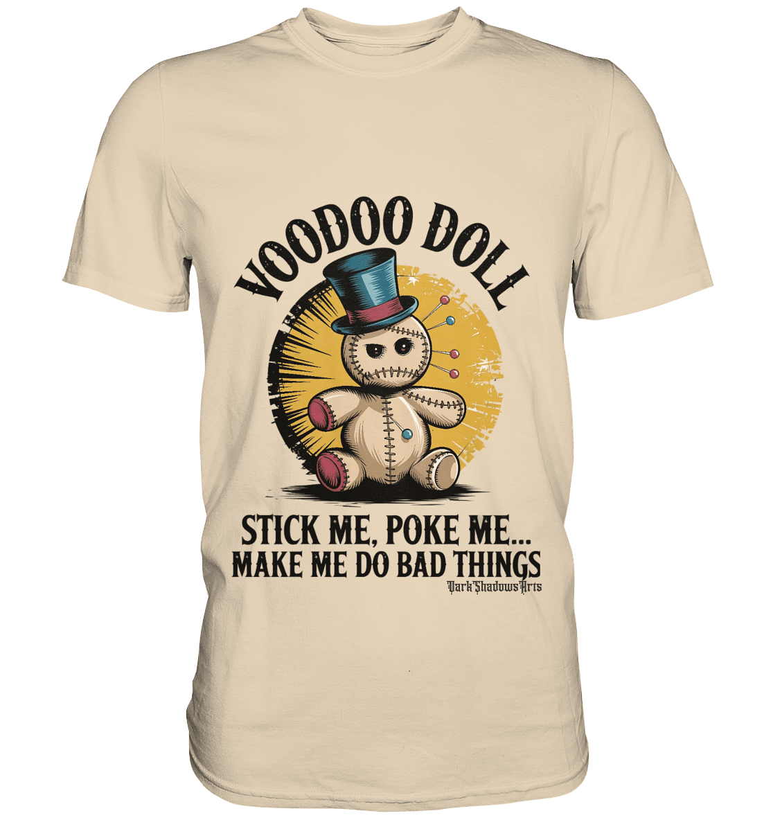 Quirky Voodoo Doll Edgy and Mysterious Charm - Premium Shirt | Unisex - Shirts | Dark Shadows Arts