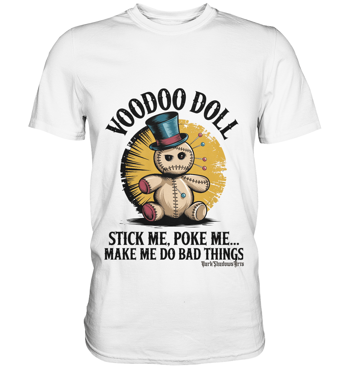 Quirky Voodoo Doll Edgy and Mysterious Charm - Premium Shirt | Unisex - Shirts | Dark Shadows Arts