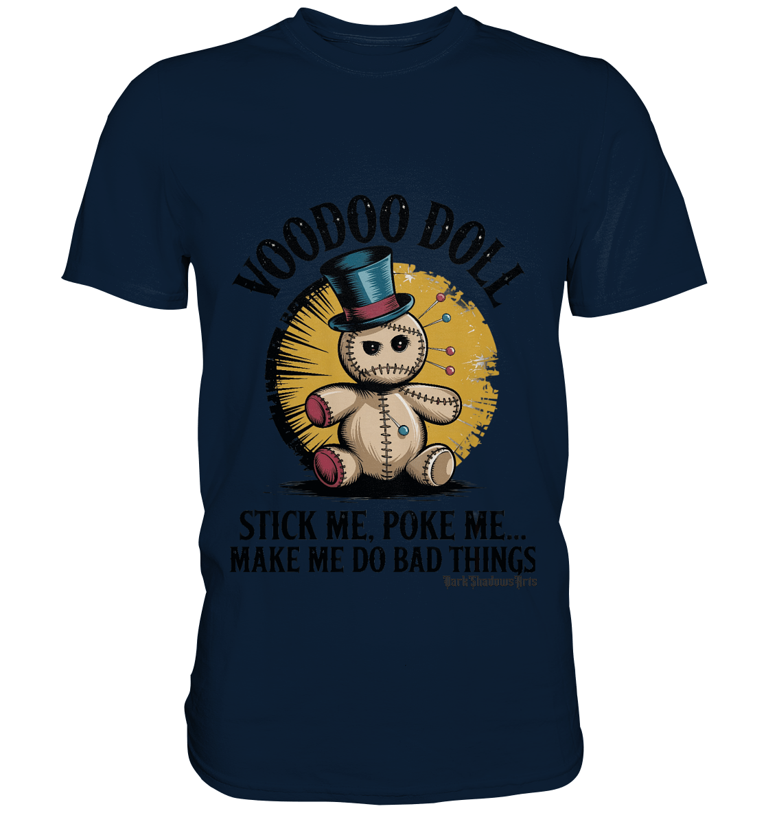 Quirky Voodoo Doll Edgy and Mysterious Charm - Premium Shirt | Unisex - Shirts | Dark Shadows Arts