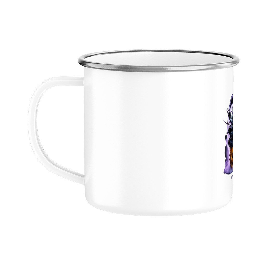 Raven Pumpkin Glow - Emaille Tasse | Mug | Dark Shadows Arts