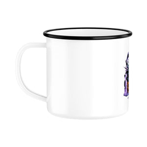 Raven Pumpkin Glow - Emaille Tasse | Mug | Dark Shadows Arts