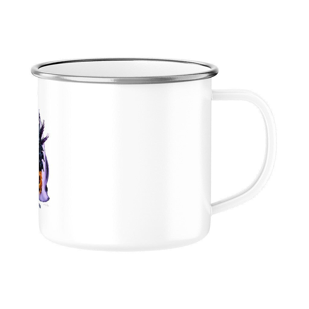 Raven Pumpkin Glow - Emaille Tasse | Mug | Dark Shadows Arts
