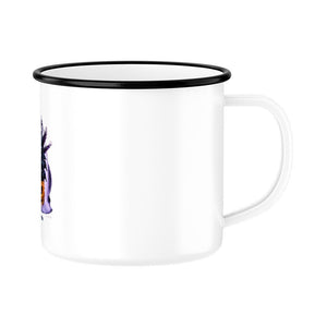 Raven Pumpkin Glow - Emaille Tasse | Mug | Dark Shadows Arts