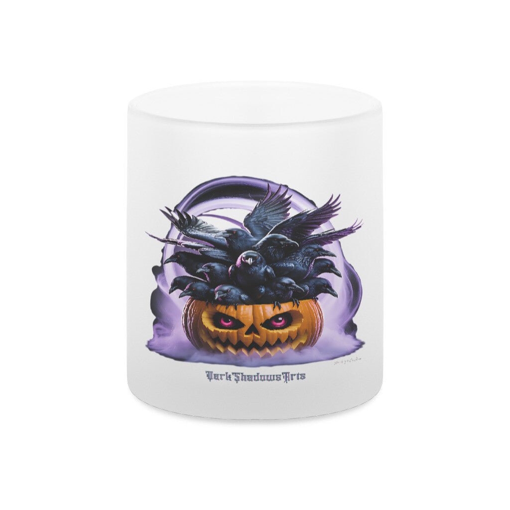 Raven Pumpkin Glow - Glas - Tasse satiniert | Mug | Dark Shadows Arts