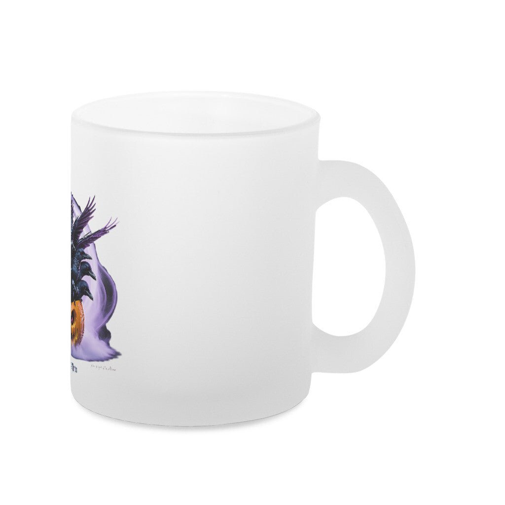 Raven Pumpkin Glow - Glas - Tasse satiniert | Mug | Dark Shadows Arts