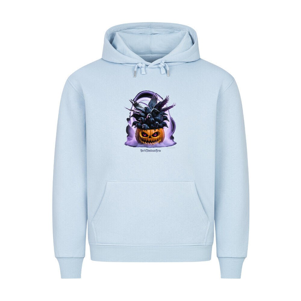 Raven Pumpkin Glow - HigherBlanks Premium Hoodie | Hoodie | Dark Shadows Arts