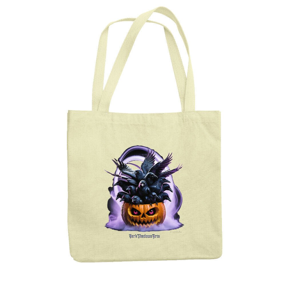 Raven Pumpkin Glow - Jutebeutel | Bag | Dark Shadows Arts