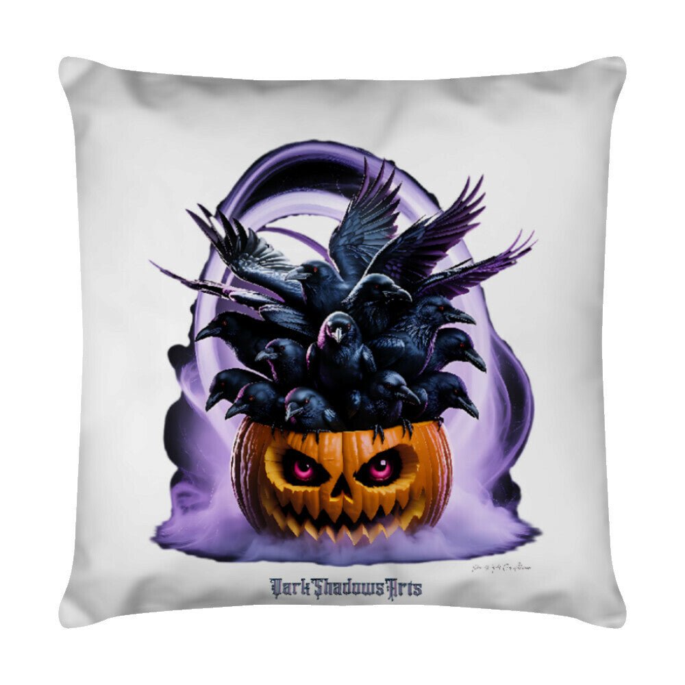 Raven Pumpkin Glow - Kissen | Pillow | Dark Shadows Arts