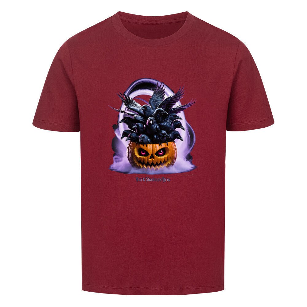 Raven Pumpkin Glow - Premium Organic Shirt Kids | T-Shirt | Dark Shadows Arts