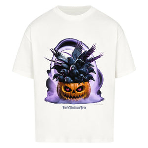 Raven Pumpkin Glow - VACANCY Oversized Shirt | T-Shirt | Dark Shadows Arts