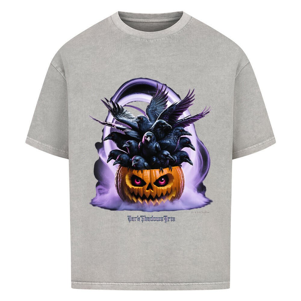 Raven Pumpkin Glow - VACANCY Oversized Shirt | T-Shirt | Dark Shadows Arts