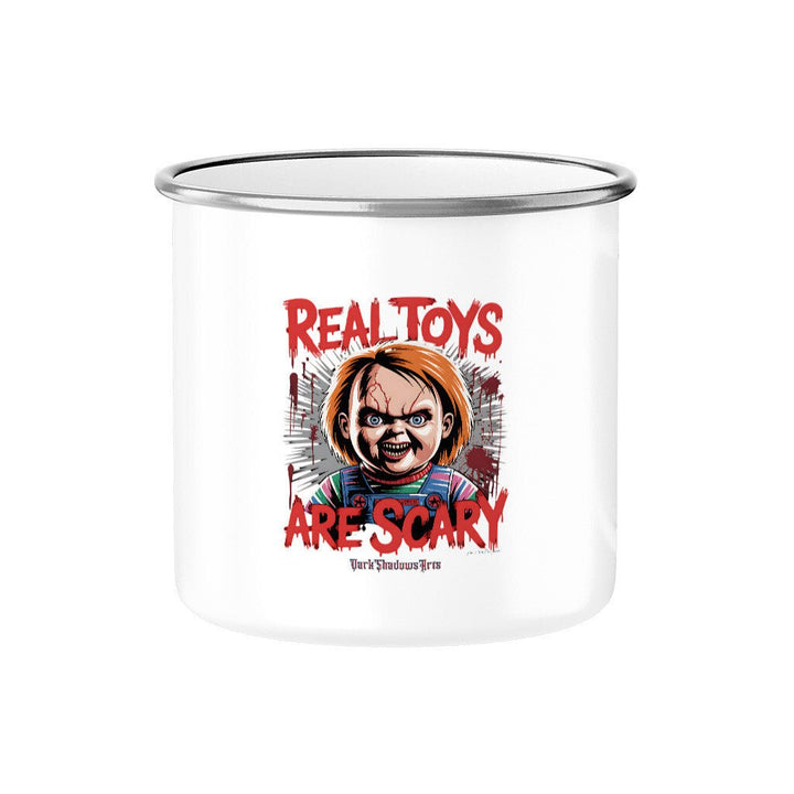 Real Toys Are Scary –Emaille Tasse | Mug | Dark Shadows Arts
