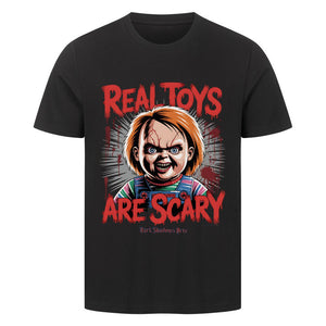 Real Toys Are Scary - HigherBlanks Premium T-Shirt | T-Shirt | Dark Shadows Arts