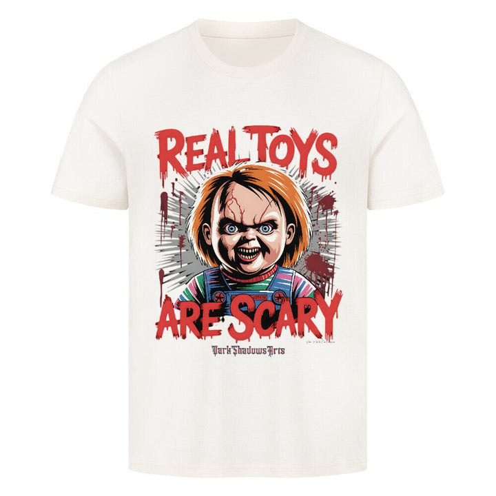 Real Toys Are Scary - HigherBlanks Premium T-Shirt | T-Shirt | Dark Shadows Arts