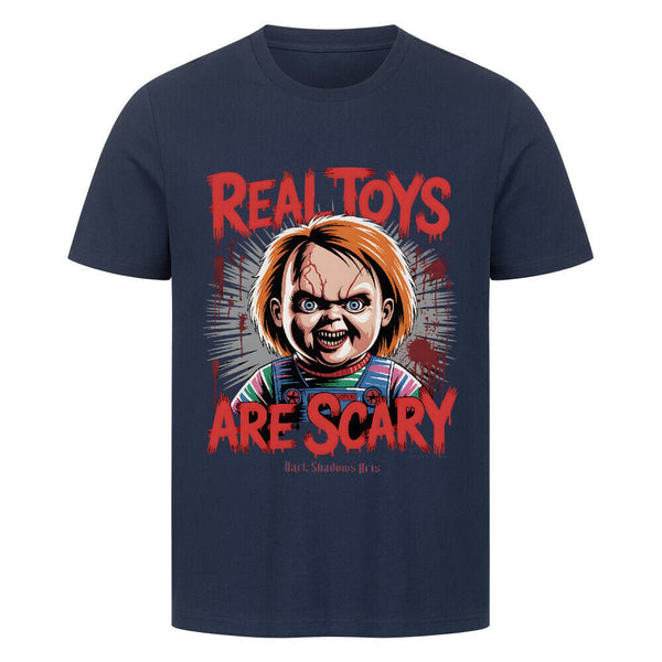 Real Toys Are Scary - HigherBlanks Premium T-Shirt | T-Shirt | Dark Shadows Arts