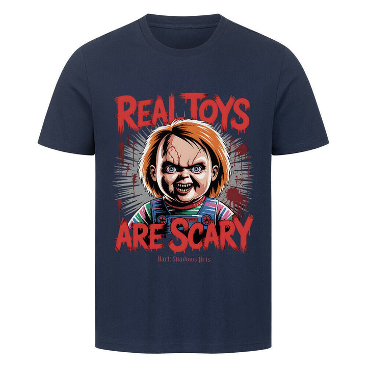 Real Toys Are Scary - HigherBlanks Premium T-Shirt | T-Shirt | Dark Shadows Arts
