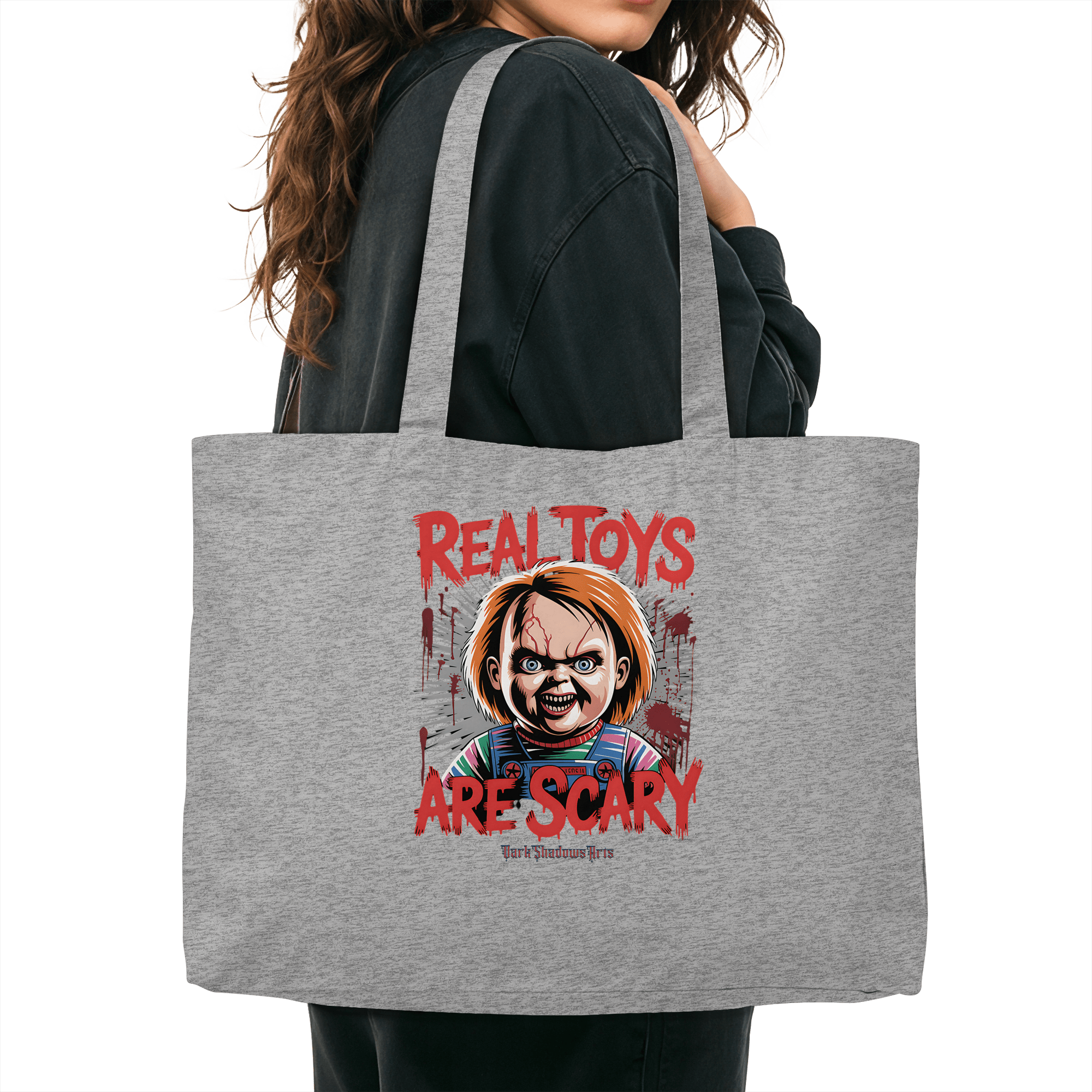 Real Toys Are Scary - Organic Shopping - Bag - Organic Shopping - Bag | Taschen | Dark Shadows Arts