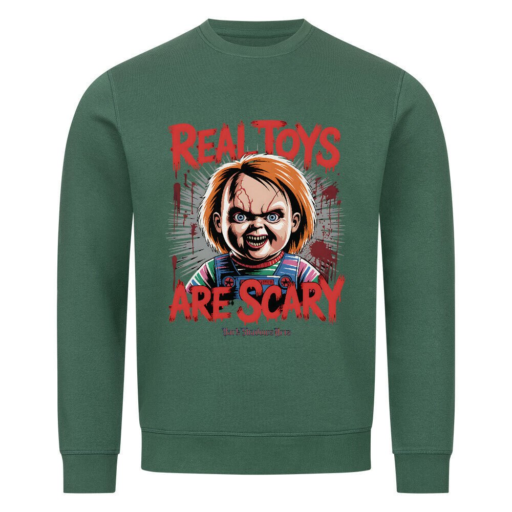 Real Toys Are Scary - Premium Organic Sweatshirt | Sweatshirt | Dark Shadows Arts