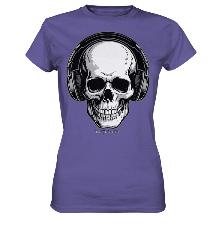 Requiem in Beats – Totenkopf mit Ohrhörern für Musikrebellen - Ladies Premium Shirt | Lady - Shirts | Dark Shadows Arts