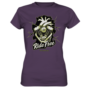 Ride Free – Motorrad & Freiheit - Ladies Premium Shirt | Lady - Shirts | Dark Shadows Arts