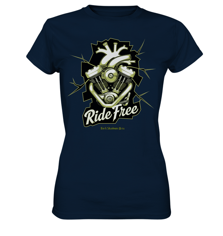Ride Free – Motorrad & Freiheit - Ladies Premium Shirt | Lady - Shirts | Dark Shadows Arts