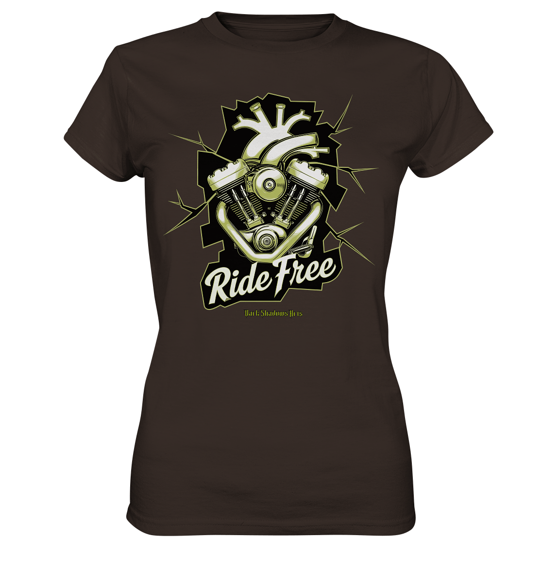 Ride Free – Motorrad & Freiheit - Ladies Premium Shirt | Lady - Shirts | Dark Shadows Arts