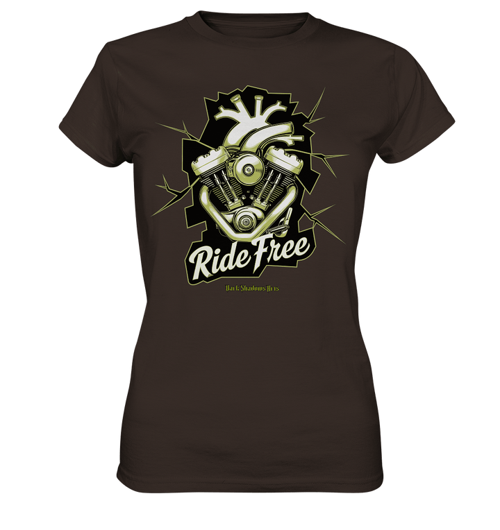 Ride Free – Motorrad & Freiheit - Ladies Premium Shirt | Lady - Shirts | Dark Shadows Arts