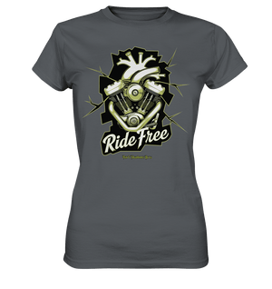 Ride Free – Motorrad & Freiheit - Ladies Premium Shirt | Lady - Shirts | Dark Shadows Arts